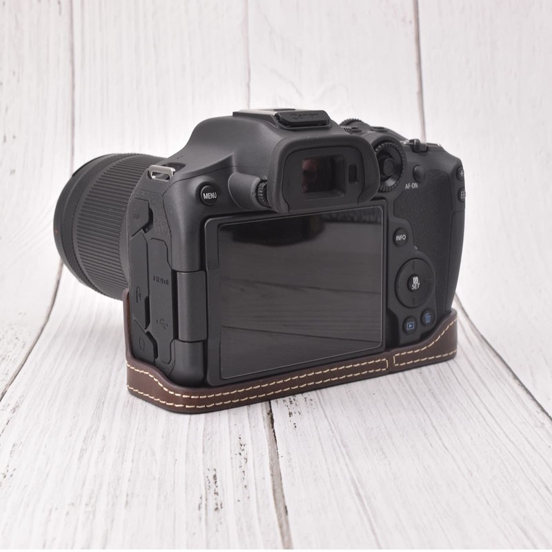 Rieibi EOS R7 Case - Quality PU Leather Half Case