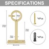 HOJLKLD Ceiling-Mount Curtain Rod Brackets, Heavy Duty Ceiling and Wall