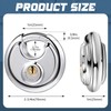 Chumia 16 Pack Padlocks Keyed Alike, Stainless Steel 2-3/4" Wide,