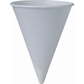 Bundle Lot of 2 Packages of Solo Cone Water Cups - Paper 4 ounces - White - 200 per Pack