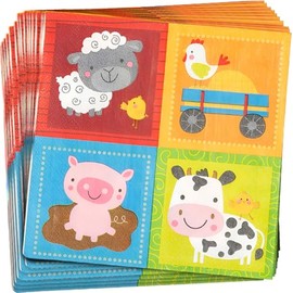FARM PARTY LUNCH NAPKINS - Party Supplies - 16 Pieces