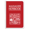 BookFactory Manager Notebook Manager's Log Book Planner Management Logbook, Wire-O