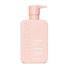 MONDAY Haircare Volume Shampoo 12oz for Thin, Fine, and Oily Hair, Made from Coconut Oil, Ginger Extract, & Vitamin E, 100% Recyclable Bottles (354ml)