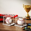 NIUBEE Clear Acrylic Sign Ball Case, Set of 2, Prevents