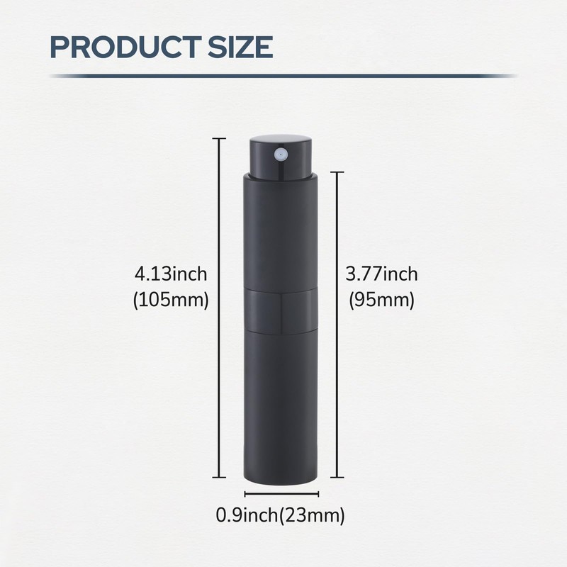 Fusupak Perfume Atomizer Travel Bottle Refillable: Cologne Sprayer Portable for