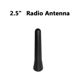 Antena corta compatible con Ford Mustang 2010-2024 y Mazda MX-5 Miata NC ND 2010-2024 | Negro 2.5 pulgadas | Mini antena de radio de reemplazo directo | Antena para Carro