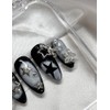 Black Star Nail Tip - Short Nose Pin / 블랙