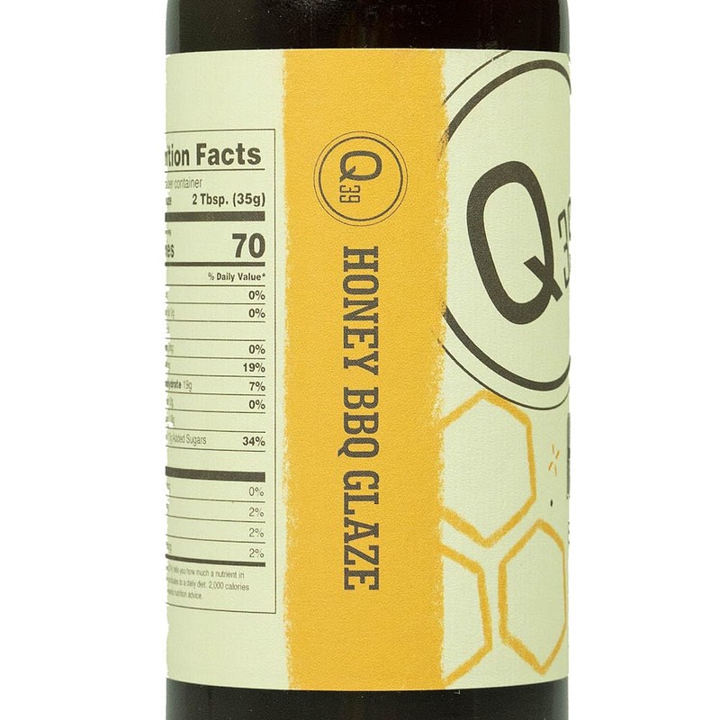 Q39 Honey Kansas City BBQ Glaze Sauce - 15 oz.