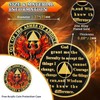 Phoenix in Fire 5 Year Sobriety Coin, Reborn in a
