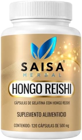 Hongo Reishi Orgánico Puro Con 120 Cápsulas Saisa Herbal