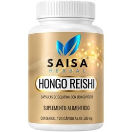 Hongo Reishi Orgánico Puro Con 120 Cápsulas Saisa Herbal