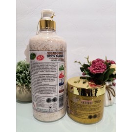 Veet Gold Sugar & Milk Body Magic Shower Bath Gel Spf 45 + Lemon & Sugar Scrub