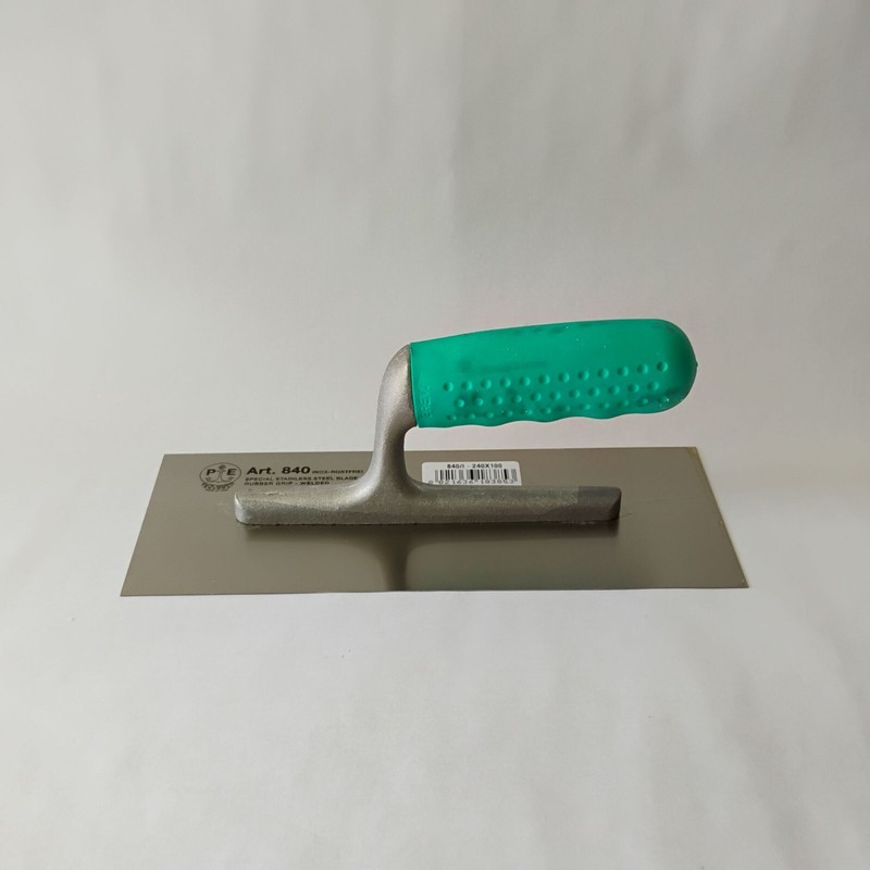 PAVAN NEW Pavan 200x80 Inox Stainless Steel Trowel Rubber Handle
