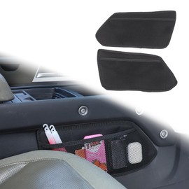 JONKOKO Car Center Control Both Sides Hanging Pockets Compatible with Land Rover Defender 90 110 130 2020-2024 Interior Organizer Automotive Bag, Car Net Pocket Side Storage Bag