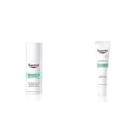 Eucerin Fluido Facial Hidratante Matificante para piel grasa 50 ml  Crema facial noche piel grasa 40ml                                                
