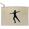'Man Ice-skating ' Canvas Clutch Bag/Accessory Case (CL00035105)