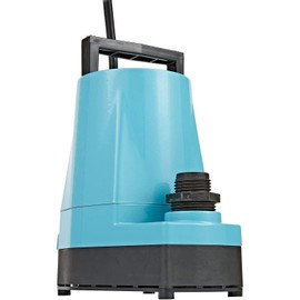 Little Giant 5-MSP 115-Volt, 1/6 HP, 1500 GPH Aluminum Manual Utility Pump, 10-Ft. Cord, Blue, 505723