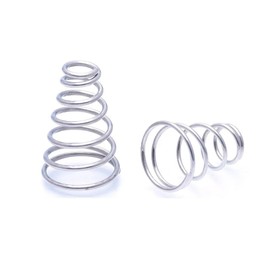 Cilky 20pcs 304 Stainless Steel Taper Spring, Conical Cone Compression Spring, Tower Pressure Spring Wire Dia 0.3-0.8mm Height5~30mm ( Size : 0.3x2.5-4.5x5mm )