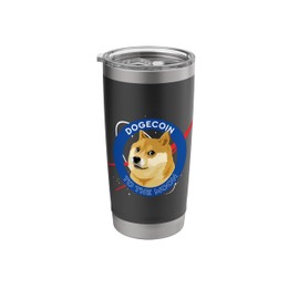 Dogecoin To The Moon - Funny Crypto Meme Stainless Steel Insulated Tumbler
