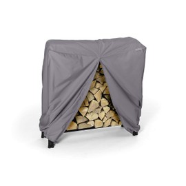 Covermates Log Rack Cover - Lightweight Material, Weather and Water Resistant, Grill and Heating Covers - Charcoal