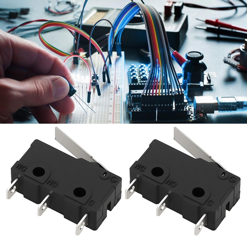 OTOTEC 10pcs 3 Pin Mini Micro Limit Switch 5A 125/250V