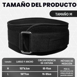 Cinturón Lumbar para Levantamiento Pesas, Cinturon para gimnasio, Cinturón de levantamiento de pesas, Cinturón para pesas, Faja de Fuerza Hombre y Muj