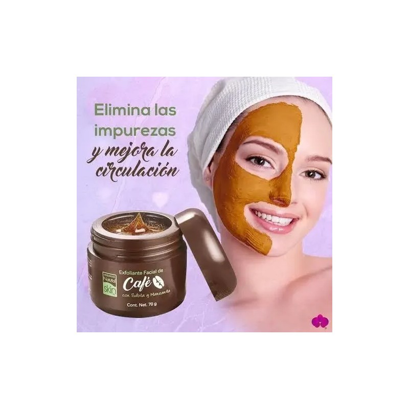 Exfoliante Facial De Café Skin Care Ojeras Natural Skin