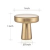 Ravinte 5 Pack Champagne Bronze Cabinet Knobs Mini Round Knobs