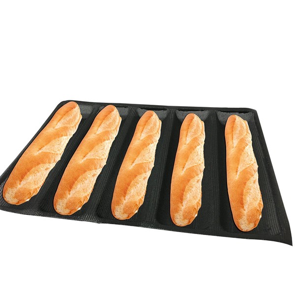Bluedrop Hot Dog Molds Silicone Bread Forms Non Stick Bakery