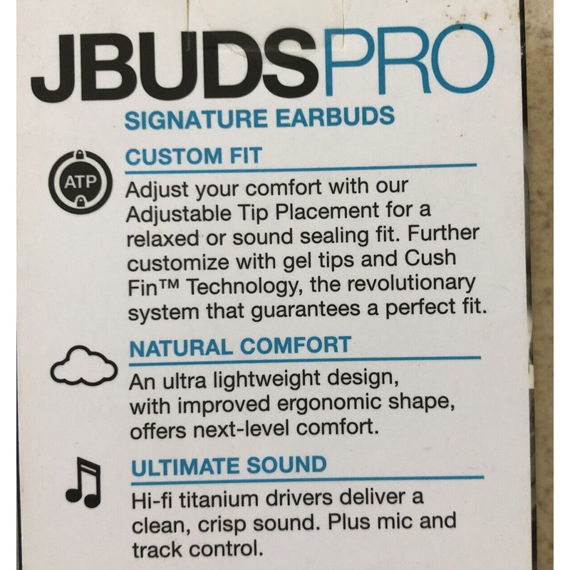 JLab JBuds Pro Wired Signature Earbuds w/Universal Mic & Track