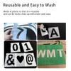 Craft Stencil Kit: 1 Inch Symbols, 42 Pcs Alphabet Stencil,