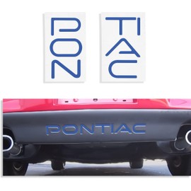 Rear Lettering Decal Kit | Rear Bumper Inserts - 1997-2003 Pontiac Grand Prix (Color: Reflective Dark Blue)