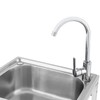 TITIDU Stainless Steel Single Basin Kitchen Sink with Stand, Home