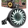PKEDUO Demon Eye Motorcycle Headlight with Housing Bucket White/Amber DRL