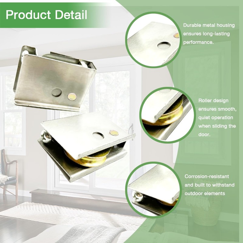 Ninayu 2 Pack 0C5Y00P0 Patio Door Rollers and 2 Pack