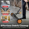 Pyle 36" Rolling Magnetic Sweeper with Adjustable Handle - Strong