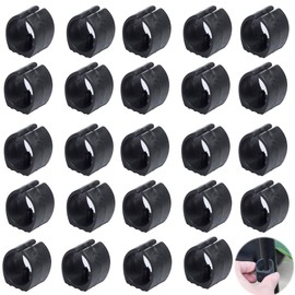 LEZED Clamp Shell Gliders Plastic Chair Glides Plastic Chair Glides Cantilever Replacement Parts for Garden Furniture Cantilever Chair Gliders Floor Slide Furniture Gliders Pack of 24 (25 mm)