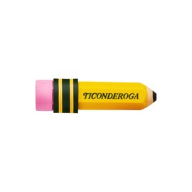 TICONDEROGA Erasers, Pencil Shaped, Yellow, 36-Pack (38936)