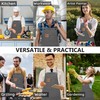 FunChaos Canvas Aprons, Work Aprons for Men and Women, Cooking