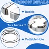 sourcing map 2Pcs Wall Split Pipe Flanges, 0.59" Thick Plastic