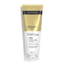 John Frieda BLONDE+ Repair System Bond Building Conditioner 250ml. Bond Repair Conditioner for Damaged Blonde Hair and Strength Care
