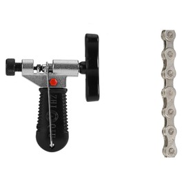 FSC Variable Speed Bicycle Chain, 10 Speed, 20 Speed, 30 Speed Universal, 116L Model Number: F10 (Chain Repair Tool + Silver Chain)