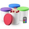 Uiifan 4 Pcs 1 Qt Ice Cream Containers for Homemade