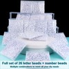 Pack of 1500 Letter Beads E for Bracelets, Round Letter