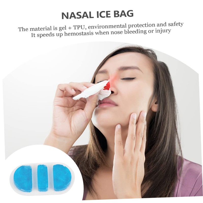 Mobestech Nose Ice Pack Cold Compress Reusable Flexible Gel Wrap