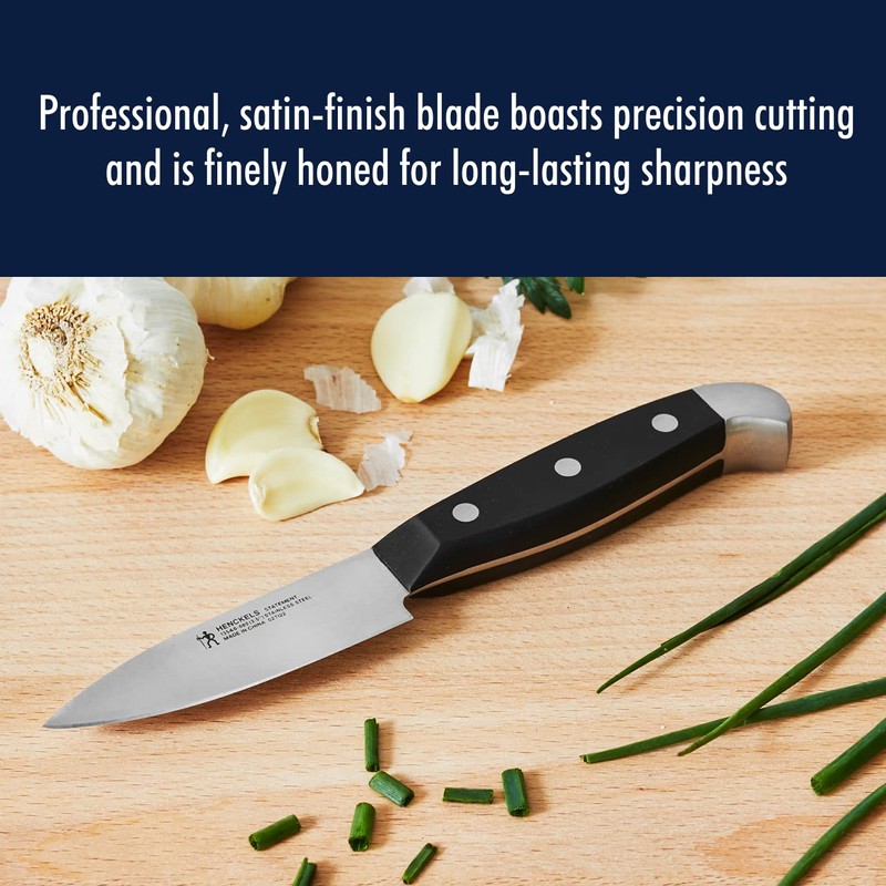 HENCKELS Statement Razor-Sharp 3-inch Compact Chef Knife, German Engineered Informed