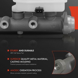 A-Premium Brake Master Cylinder with Reservoir and Sensor Compatible with Hyundai Vehicles - Accent 1997 1998 1999