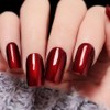COSMOO- Esmalte de uñas rojo vino de 12 ml, laca