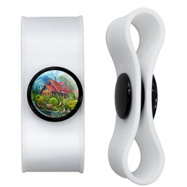 Cabin Critters Deer,Raccoons,Rabbits and Fox Headphone Earbud Cord Wrap - Charging Cable Manager - Wire Organizer Set of 2 - White