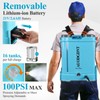 Battery Powered Backpack Sprayer 4 Gallon, 100 PSI Electric Garden